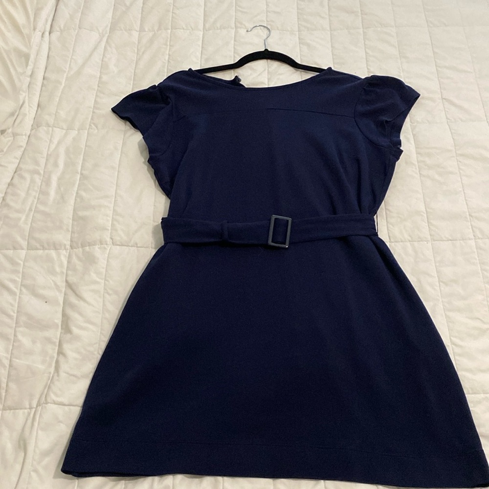 NY&Co navy belted dress, XL